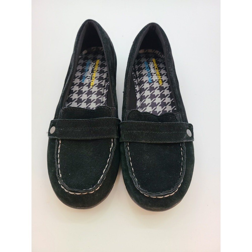 Skechers Relaxed Fit slip-on Loafers, Black Suede.  Size 7